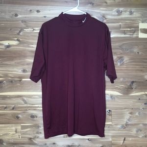Nike Golf Fit Dri Burgundy Short Sleeve Top Large